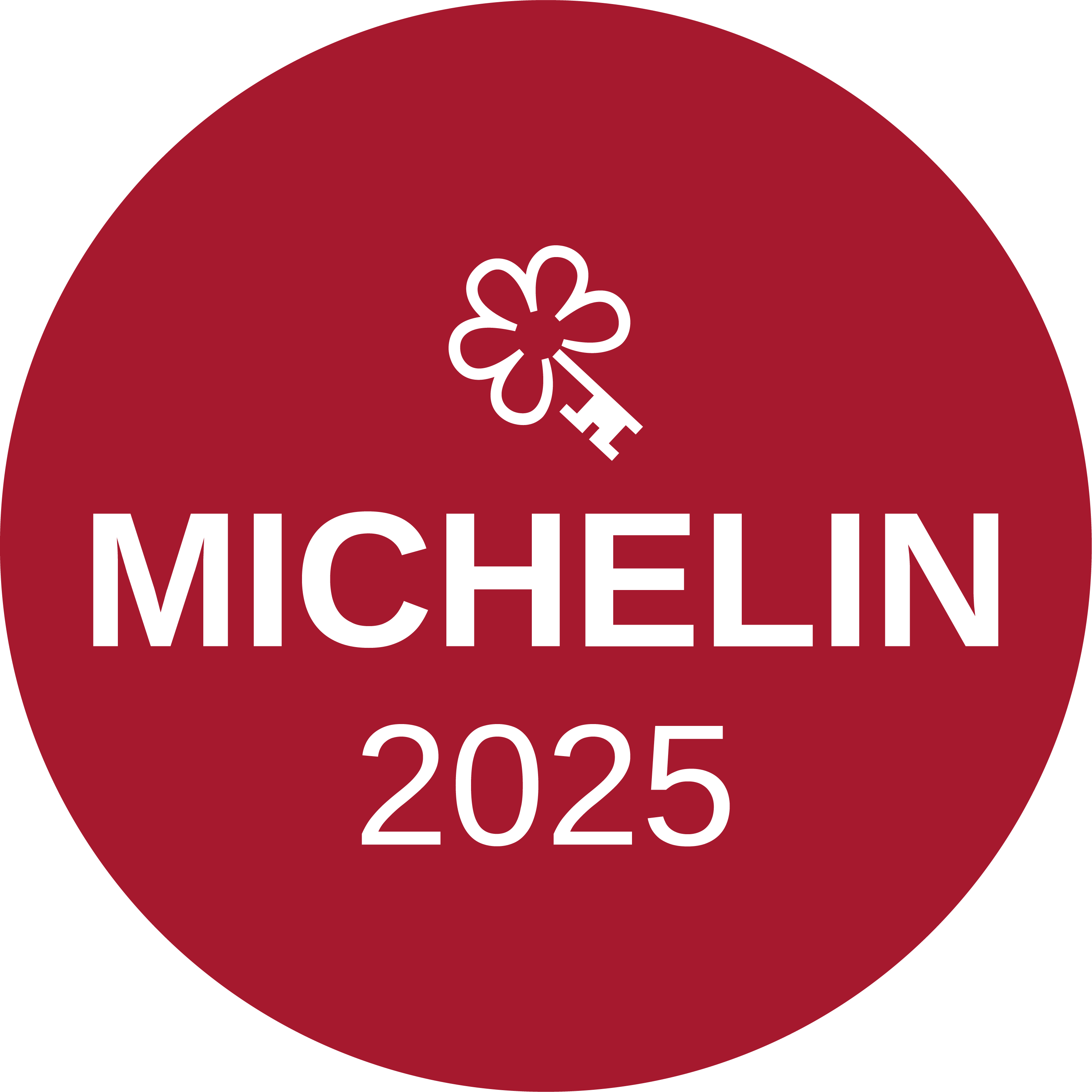 Michelin Key 2025 Round Red